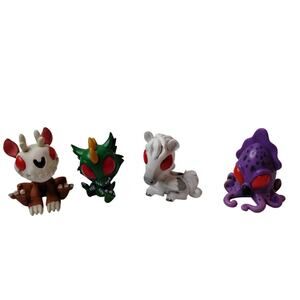 Cryptkins Cryptozoic 2" mini figures lot of 4 Pegasus Chupacabra Kraken Wendigo